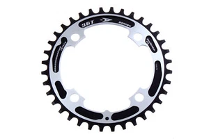 Plato de bicicleta Aerozine XONE 11 velocidades ancho estrecho 4 brazos BCD104 36t negro - Imagen 1 de 9