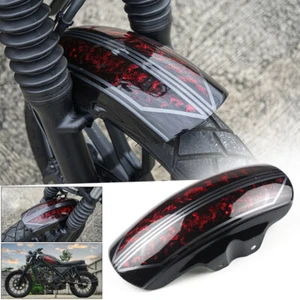 FRONT FENDER FAIRING BLACK & RED FOR HONDA SCL CL 300 500 23-2024 - Picture 1 of 14