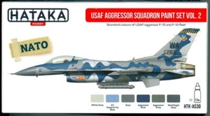 Hataka Hobby Paints U.S AIR FORCE AGGRESSOR SQUADRON PART 2 Acrylic Paint Set - Picture 1 of 2