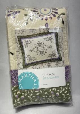 MARTHA STEWART VALENCIA OJAL ACOLCHADO ESTÁNDAR ALMOHADA FARSA $60 - NUEVO EN PAQUETE Foto 1 de 2