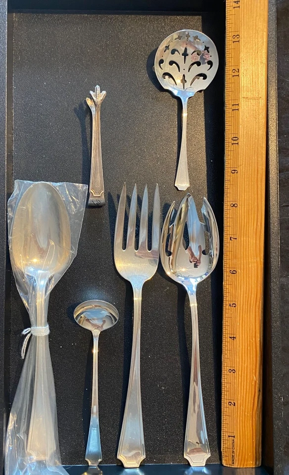 НАБОР СТОЛОВЫХ ПРИБОРОВ FAIRFAX ОТ GORHAM DURGIN ИЗ 6 СЕРВЕРОВ - Изображение 1 из 1