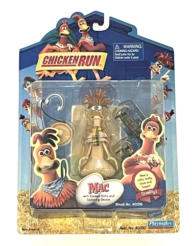 Chicken Run, Mac Action Figure, Playmates, New Cover