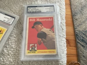 SIGNED Bill Mazeroski 1958 Topps PSA Authentic Autograph - Picture 1 of 1