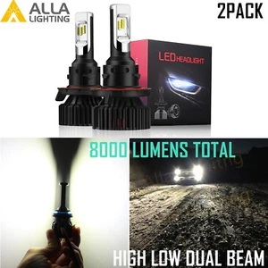 AllaLighting LED Headlight Bulb 9008 High Low Beam Conversion Kit for Ford White - Picture 1 of 12