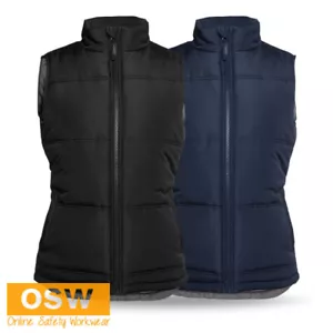 Ladies Adventure Puffer Horizontal Design Lines Vest Flaps Pocket Urban FT 3ADV1 - Foto 1 di 10