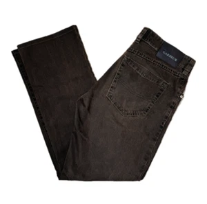 Atelier Gardeur Navio Regular Fit Straight Brown Pants Mens 33x32 Cotton Fair Tr - Picture 1 of 9