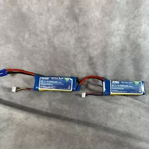 Eflite 2200Mah 30C 11.1V 3S Soft Pack Lipo Rc Set 2 Batteries - Picture 1 of 6