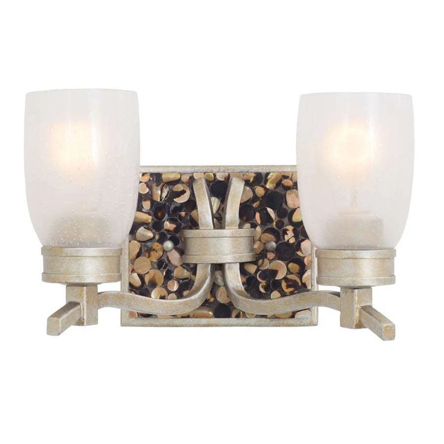 Kalco Largo 2 Light Bath Fixture, Tarnished Silver - 7212TS - Image 1 of 1