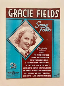 Vintage Sheet Music GRACIE FIELDS Song Folio. Inc. “The Little Pudden Basin” - Bild 1 von 3