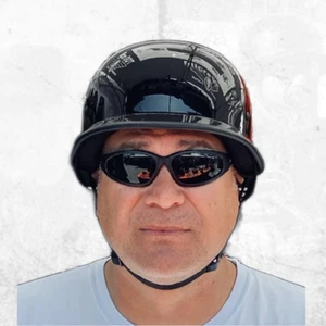 Micro DOT Mayhem German Style Motorcycle Helmet - Picture 1 of 19