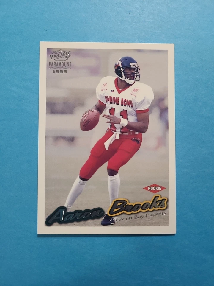 AARON BROOKS 1999 PACIFIC PARAMOUNT FOOTBALL CARD # 91 G8601 - Image 1 of 1