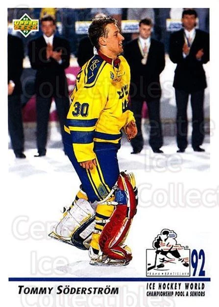 1992-93 Upper Deck #377 Tommy Soderstrom - Image 1 of 1