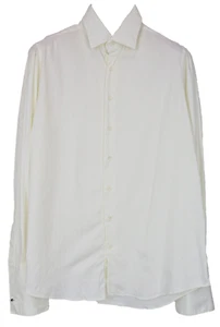 SUITSUPPLY Mens Shirt ~M Slim Off-White Cotton Long Sleeved Dress - Imagen 1 de 10