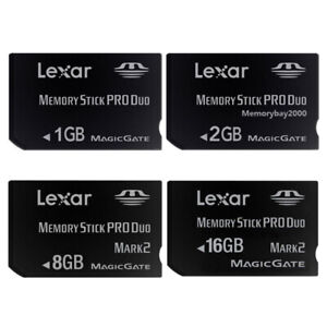 Lexar 1GB 2GB 8GB 16GB Memory Stick Pro Duo MSPD Memory Card For SONY PSP Camera