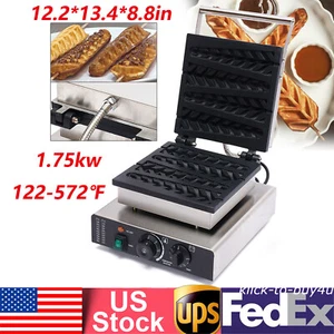 Electric Stick Waffle Maker Lolly Waffle Baker Making Machine Non-stick 1.75kw - Picture 1 of 19
