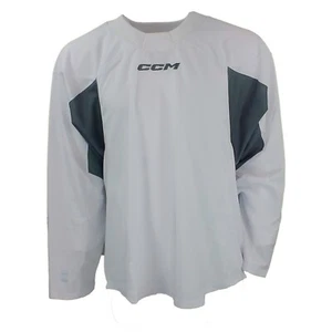 CCM Hockey Senior/Adult 7000 Midweight Practice/Game Jersey-White - Picture 1 of 2