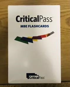 📚❤️**VERY GOOD** 2022~2023 Critical Pass MBE Law Study Flashcards ~~ ✅😎 - Picture 1 of 1
