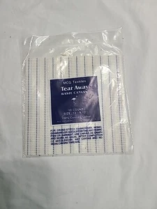 Sealed MCG Textiles Cotton Fabric 12x12” Tear Away Waste Canvas 10 Ct - Picture 1 of 2