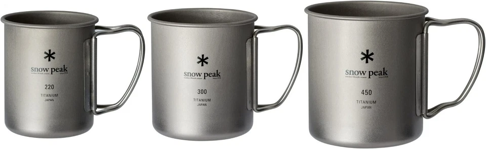 Snow Peak Titanium Single Mug Folding Handle Japan - Image 1 of 1