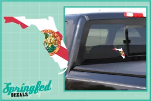 Adesivo in vinile bandiera a forma di stato FLORIDA auto camion bandiera dello stato Florida - Foto 1 di 1