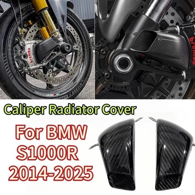 Cubierta de radiador de pinza de fibra de carbono S1000R para BMW S1000R 2014-2025 Foto 1 de 4