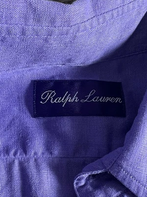 Ralph Lauren Purple Label Men's Linen Shirt Size 15.5 Long Sleeve, Made in Italy - Image 1 of 4