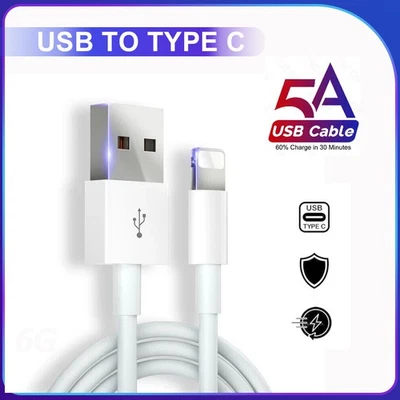 BOSION Cable de carga cable de datos cable tipo C USB C cable de datos 5A para teléfono móvil Android