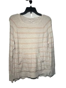 Barefoot Dreams CozyChic Ultra Lite Raglan Pullover Sweater Size Small Pocket - Picture 1 of 9