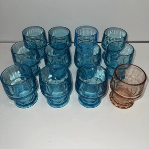 Vaso plano 12 vidrio GEORGIANO Viking Excelsior azul azul azul azul 1 melocotón 4" MCM 9 oz - Imagen 1 de 7