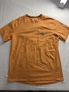 Carhartt SS Tee Shirt Pocket Loose Fit Pale Apricot Nep  Mens large - Picture 1 of 8