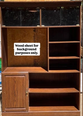 Винтажный деревянный книжный шкаф + шкаф - стеклянные двери, хранение (2 шт.) - Изображение 1 из 4