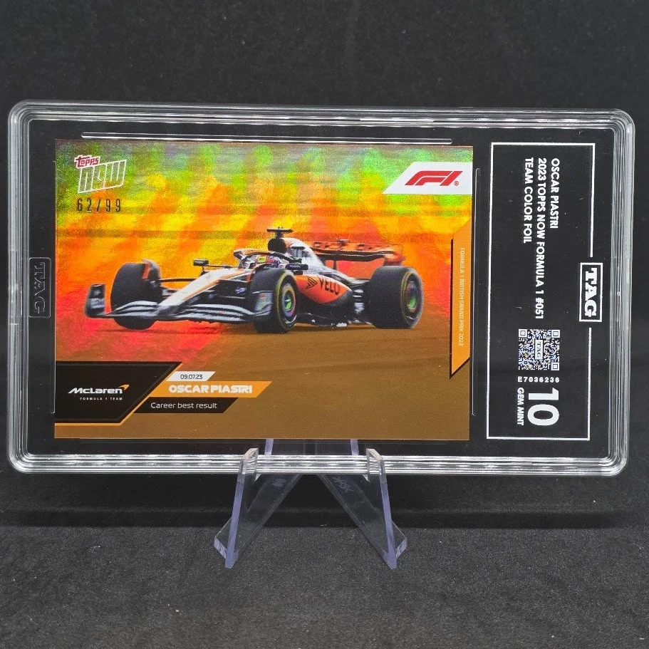 2023 Topps NOW F1 OSCAR PIASTRI Career Best Result RC Orange /99 #029 TAG 10 - Image 1 of 2