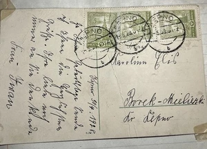 1918 Vintage Post Card From Portland With 3 Stamps German Prayer Card - Picture 1 of 4
