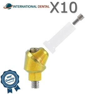 10 Angulated Multi Unit 1.6mm Abutment 45° Plastic Sleeve Set Dental Fixture - Picture 1 of 5