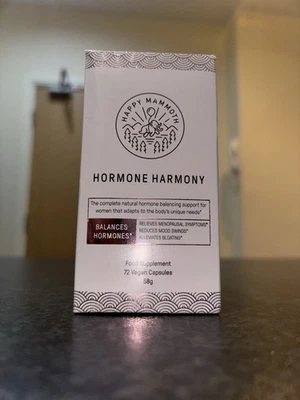 Happy Mammoth Hormone Dietary Supplement 72 Capsules Brand New Sealed