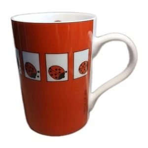 Tazza caffè porcellana Konitz Ladybug Circle of Life tazza tè Germania rosso bianco - Foto 1 di 13