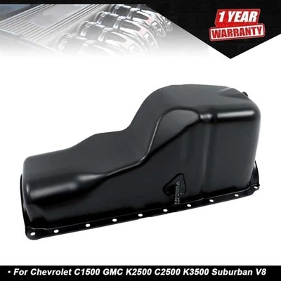 Engine Oil Pan Rear For Chevrolet C1500 GMC K2500 C2500 K3500 Suburban V8 7.4L - Image 1 of 4