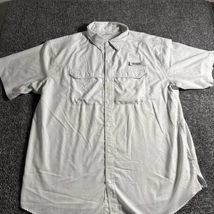 Columbia PFG Omni Shade Long Sleeve Bahama Shirt Mens 2XL White - Picture 1 of 5