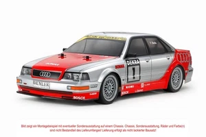 TAMIYA RC KAROSSERIE BAUSATZ 1:10 AUDI V8 DTM 1992, UNLACKIERT INKL. DECALS - Bild 1 von 9