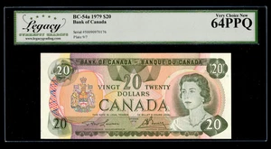 Canada 🇨🇦 1979 - $20 Twenty Dollars BC-54a - Legacy Choice UNC 64 EPQ - Picture 1 of 2