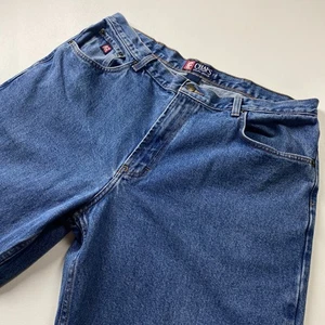 CHAPS Ralph Lauren Relaxed Fit Jeans Mens 38x32 Blue Denim Cotton Medium Vintage - Picture 1 of 15