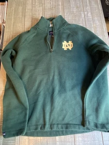 Pullover Notre Dame Fighting Irish Jansport para mujer 1/4 cremallera XL vintage - Imagen 1 de 7