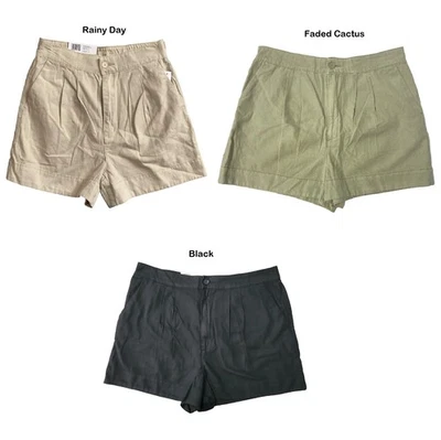 Joie Ladies High Rise Linen Blend Pleated Shorts, JE3364 - Image 1 of 3