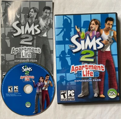 The Sims 2: Apartment Life Expansion Pack (PC CD, 2008) CIB Complete - Image 1 of 3