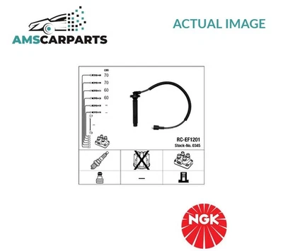 IGNITION CABLE SET LEADS KIT 0345 NGK NEW OE REPLACEMENT - Image 1 of 4