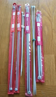 Vintage AERO Knitting Needle Lot of 6 Sets Made in England Abel Morrall Ltd UK - Image 1 of 3