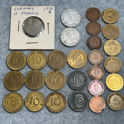 Lote de monedas de Alemania (28): 1924-1982 - Fechas y denominaciones mixtas - Sin certificar Foto 1 de 4