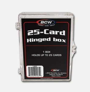 BCW - 25 Karten Klappkarten Box - 3, 5, 10 Packungen Sie wählen - passt 25 Standardkarten - Bild 1 von 8