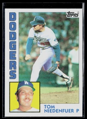 Tom Niedenfuer 1984 Topps #112 Los Angeles Dodgers - Image 1 of 2