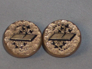 ANTIKE MANSCHETTENKNÖPFE GOLD GEFÜLLT TAILLE D'EPARGNE SCHWARZ EMAILLE - Bild 1 von 3